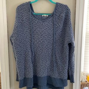 Oversized blue cozy hoodie/shirt